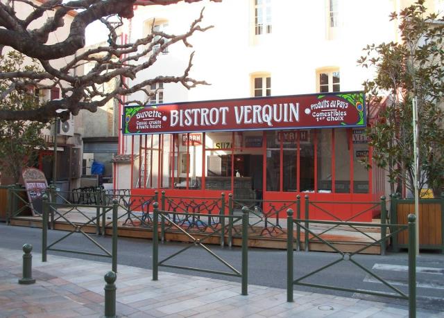 Bistrot Verquin à Thuir, style 1900