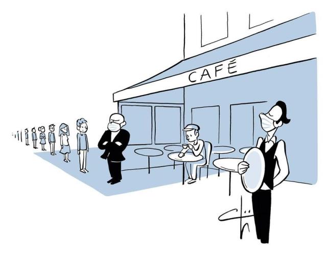 La fermeture, jusqu'à quand pour les restaurants et les cafés ? Puis ensuite, quelles conditions de réouverture et comment retisser le lien social ? Un questionnement des professionnels.