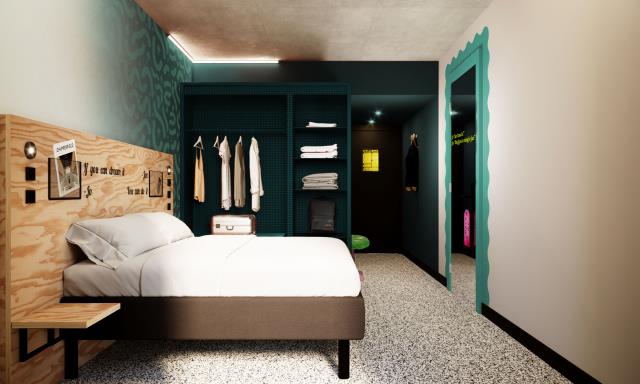 Une chambre d'hôtel d'un Jo&Joe nouvelle génération.
