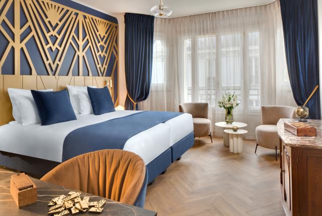 Une chambre de l'Artémisia Montmartre, hôtel du groupe Hospya. 