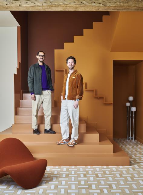 L'architecte Thibaut Picard (à gauche) et l'entrepreneur Olivier Ramel, à la tête de Kymono.