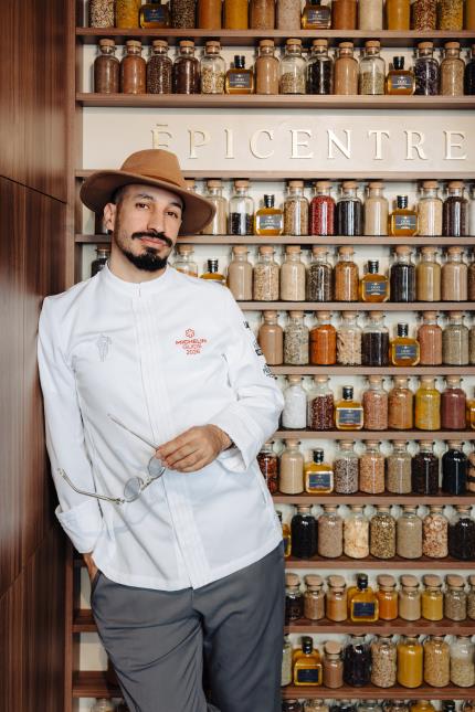 Le chef Selim M’Nasri, restaurant Épicentre à Nice.