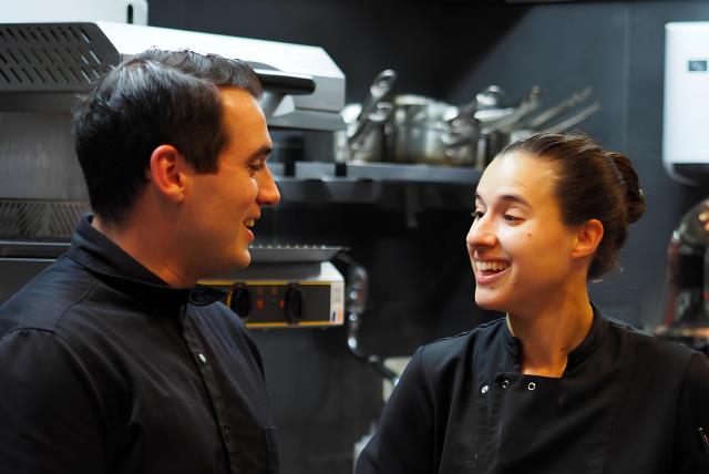 L'étoile attribuée aux Cariatides récompense la complicité entre Marie-Cécile et Vincent Gomis.