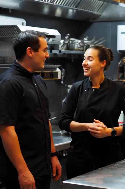 L'étoile attribuée aux Cariatides récompense la complicité entre Marie-Cécile et Vincent Gomis.