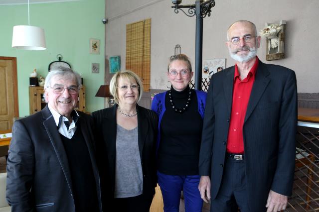 Anciens et nouveaux représentants : Yvan Verdier, Françoise Laurent-Perrigot, Judith Rigaud et Jean-Pierre Kovac.
