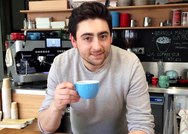 Arnaud Massin, 33 ans, ancien contrôleur de gestion et locavore convaincu, a ouvert Coffee Stub, un coffee shop à l'alsacienne.