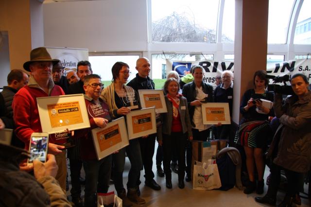 Remise des prix du Concours du meilleur crêpier de Bretagne.