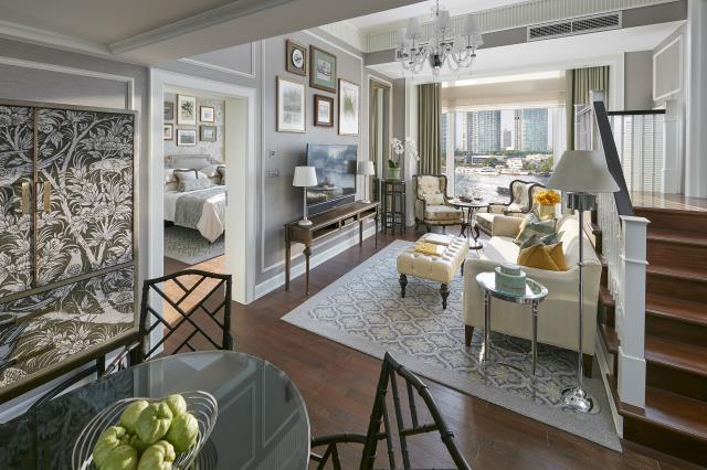 Une suite du Mandarin Oriental Bangkok, premier établissement à avoir adhéré au site Grand Luxury Hotels.