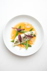Saint Pierre, coquillages, bouillon de crevettes grises