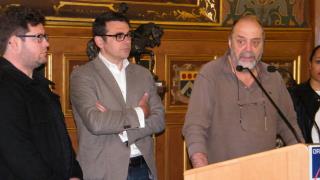 Jean-Christophe Bergamino, vice-président Umih 45, Olivier Geffroy, adjoint au maire et Jean-Louis...