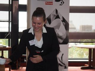 Orlane Piquenet-Levillan a remporté ce matin le prix Cup Tasting du Concours Malongo 2016.