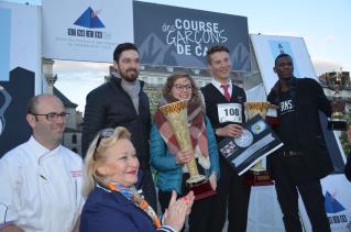 Les trois vainqueurs par catégorie (de gauche à droite) Laurine Maclet, Emilien Franciosi et Ayen...