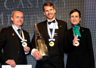 Le podium final : David Biraud, Jon Arvid Rosengren et Julie Dupouy.