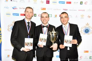 Les lauréats professionnels :  (de gauche à droite) Jean-Sébastien Aubert (2e), Simon Verger (1er)...