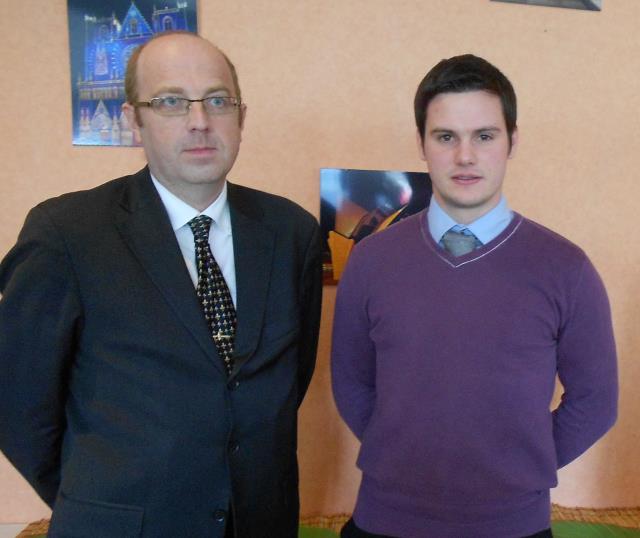 Région Rhône alpes : de g à d, Jérémie Ianuzzo, professeur (Saint-Genest) et Thibault Ribera.