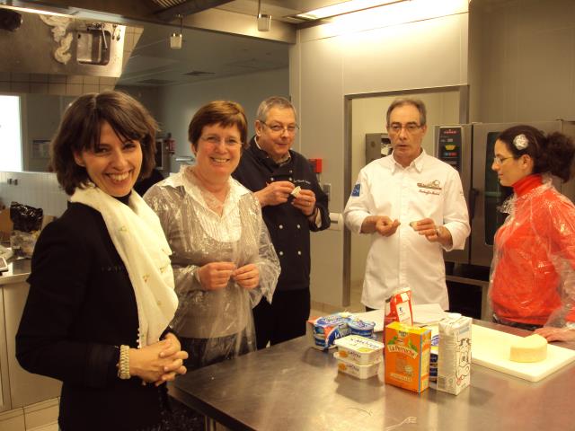 Michèle Gay du CNIEL, Marie-Joseph Becker inspectrice de l'éducation nationale de l'académie de Lorraine en charge de l'hôtellerierestauration