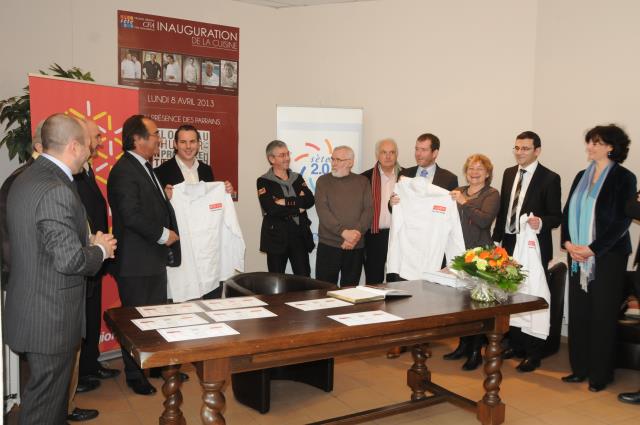 Michel FERRIER Directeur du CFA, Monsieur le Maire, Mr FONTES, Mr DORIGNE, Mr GEMINIANI, Mr LOUSTAU, Mr PROHEZE, Mme NEGRIER, Mr BER, Mme GUILTAT