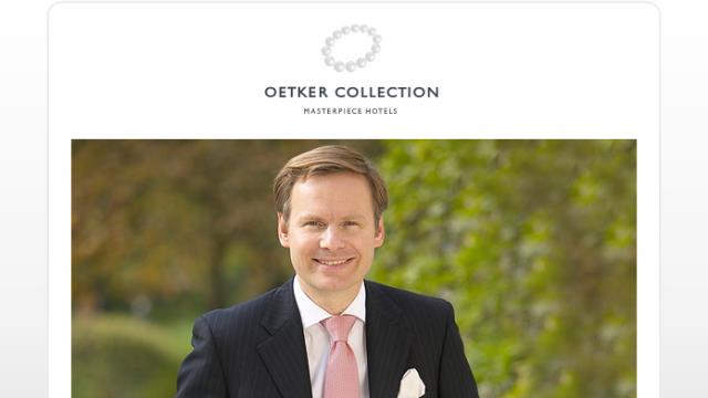 Franck Marrenbach, CEO de la Collection Oetker.