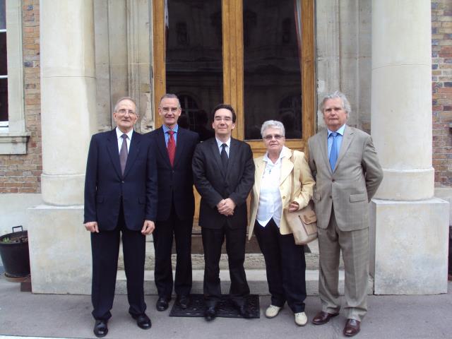 de gauche à droite, Jean-Claude Borel, François Gautier, Cyril Niol, Anne-Marie Berger, François de Truchis