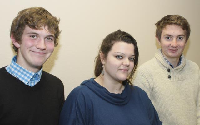 Quentin, Aurélie et Thomas (de g. à dr.) enthousiastes à l'évocation de leur séjour bavarois.