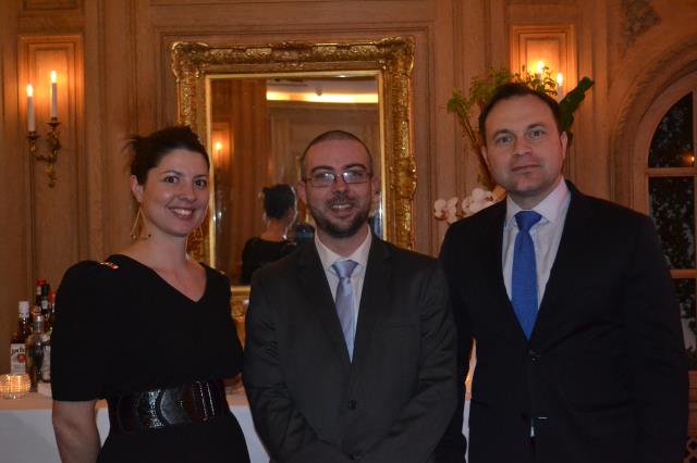 La propriétaire Valérie Dhenin, le chef Guillaume Anor, et François Ohlmann, directeur de l'hôtel.