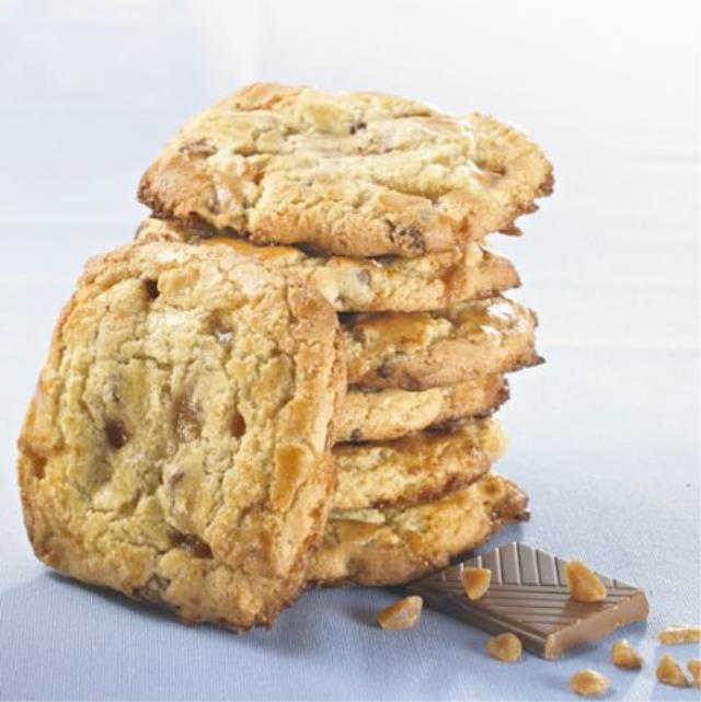 Cookie chocolat au lait caramel.