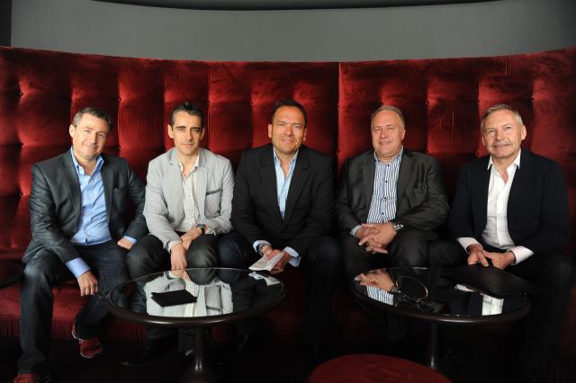 De Gauche à droite : Thierry Lahon, Vincent Covolo, Pierre Chambon, Laurent Duc et Marc Chabert