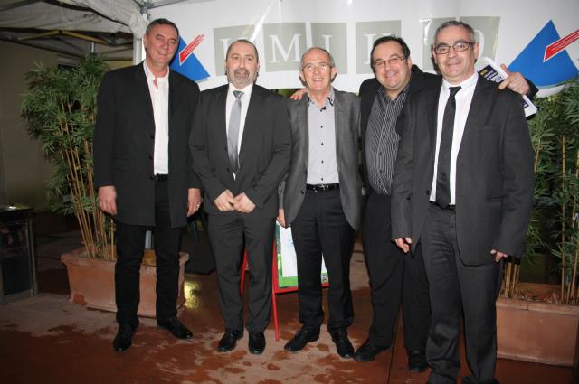 Thierry Meyer, Richard Millerand, Hervé Becam, Patrick Franchini et Bernard Champreux