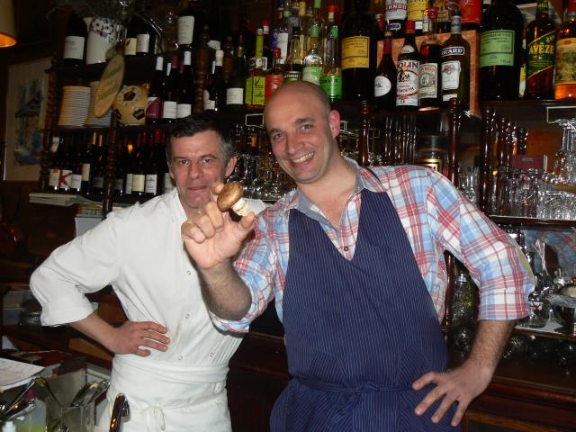 Eric Sbyrad, le chef du restaurant, et Pierre Cheucle.