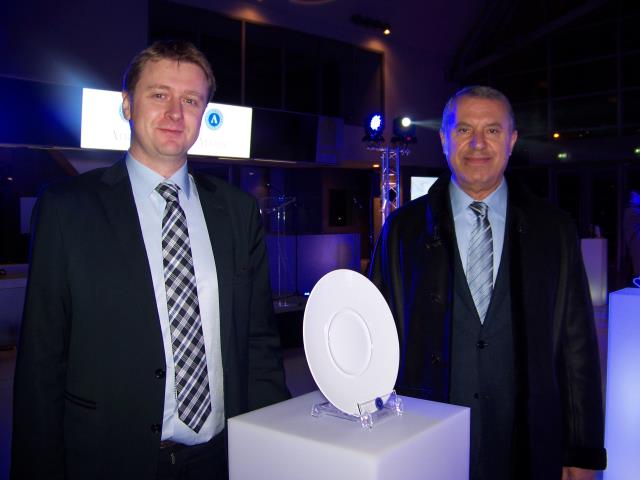 Khater Massaad (à droite), président de Ariane Porcelain et Benoit Desoutter, directeur des ventes Europe.
