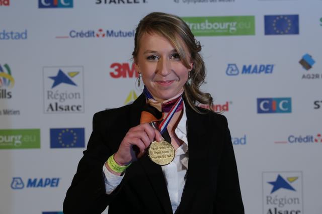 Caroline Liénart (21 ans, Nord Pas-de-Calais), a remporté la finale nationale, catégorie cuisine.