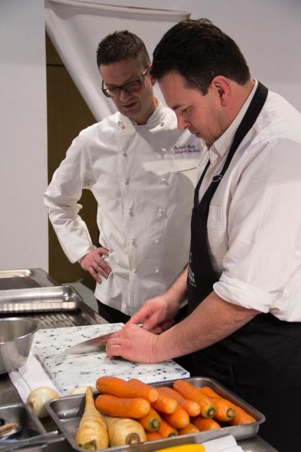Raphaël Pommier, vigneron au domaine Notre-Dame de Cousignac, et Richard Roche, de l'Auberge de Montfleury, vainqueurs de l'édition 2013.