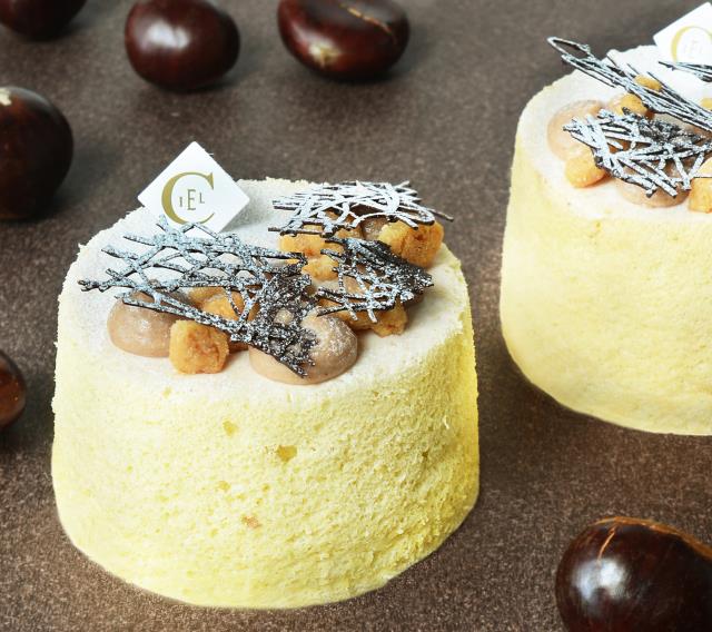 L'angel cake marron.