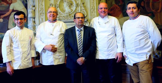 Oscar Garcia, Serge Chenet, Henri Douais, Michel Kayser et Jérôme Nutile ont lancé le club Gard aux chefs.