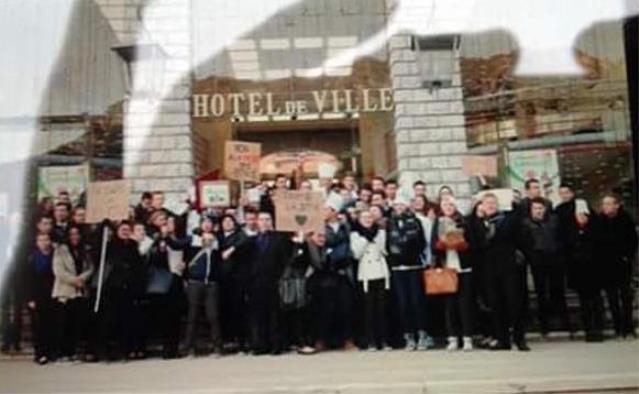 Le mouvement de 80 jeunes à Sisteron.