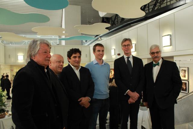 de g. à d.: Albert Dufrêne, Thierry Marx, Mauro Colagreco, Steeve Bernardo (chez Pipo), Filip Soete et Armen Petrossian