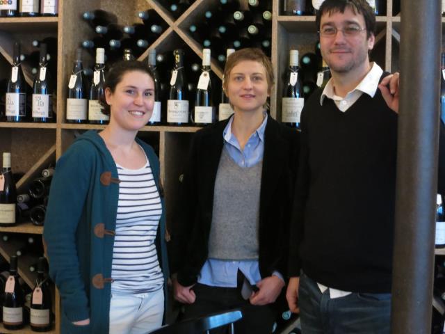 De gauche à droite : Fabienne, Claire et Bertrand.