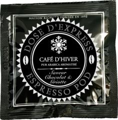 En pod, le Café d'hiver des Cafés Richard : un très joli café, festif et gourmand dans la tasse.