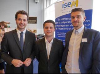 Lionel Maury, Mathieu Santori et Benoit Coquart, en Master 1 à l'ISEM Orfeuillette.