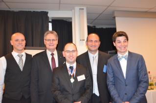De g à d : Christophe Davoisne, Guy Musart, Stéphane Ginouves, Henri Di Nola et Alexis Taoufic.