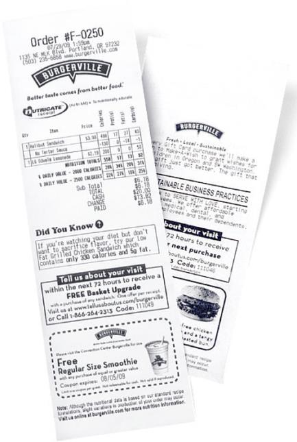 Deux chaînes de restauration californiennes, Burgerville et Silver green, expérimentent actuellement l'addition 'Nutricate'.