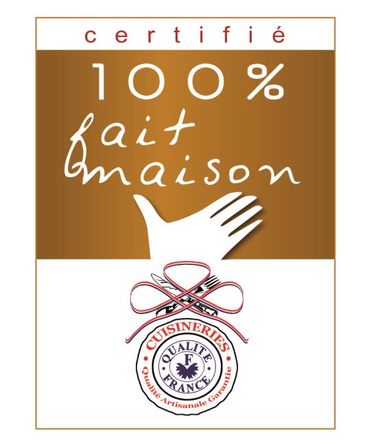 100 % maison certifié, le nouveau logo des Cuisineries Françaises