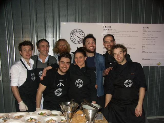 Les 8 chefs en vue de la métropole lilloise s'étaient donné rendez-vous pour une folle soirée de démonstration de leur savoir-faire et de leur bonne entente.