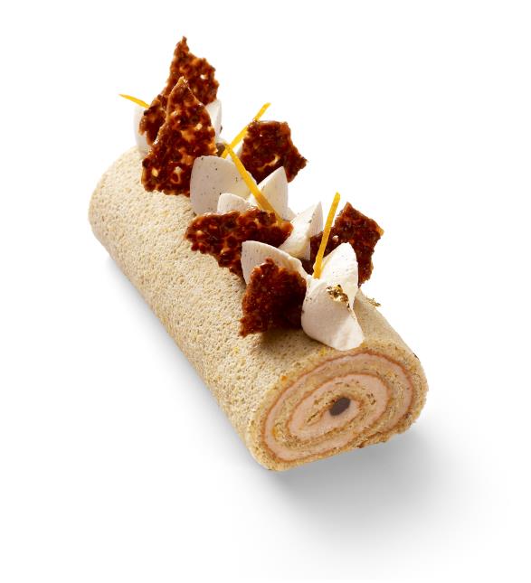 La bûche marron glacé-caramel