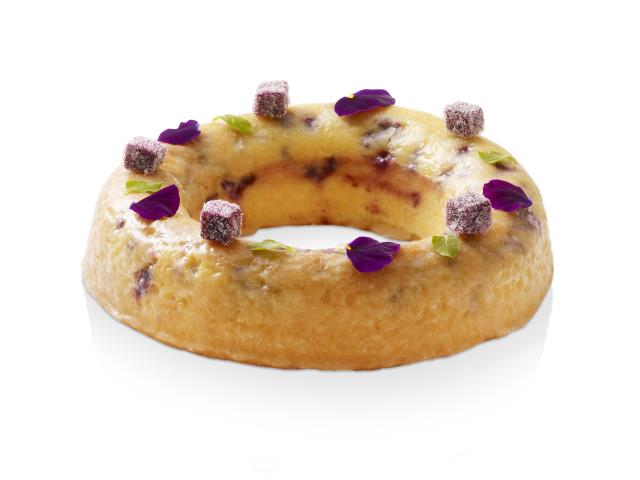 La gâteau de voyage cassis-violette : le Toulousain.