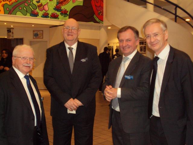 Jean Biron, francis Barbier, directeur, Jérôme lebrec, directeur général et Christophe Mercadier directeur de tecomah
