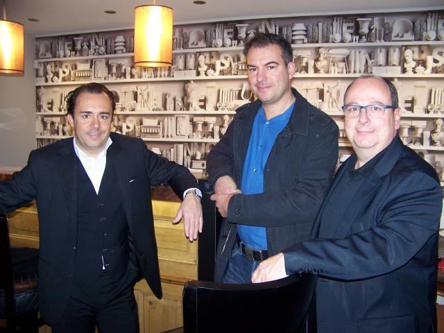 Parties prenantes du projet :  Antoine Maillon, directeur manager du groupe Georges Blanc, Frédéric Desmurs, chef executif du groupe et Gil Donati, directeur des Maritonnes