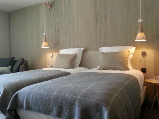 Une chambre de l'Héliopic Sweet & Spa à Chamonix.