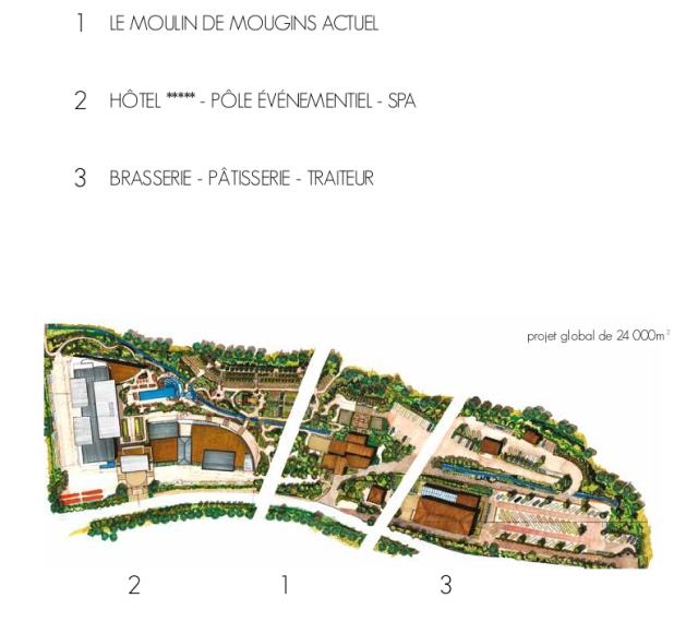 Projet d'extention du Moulin de Mougins