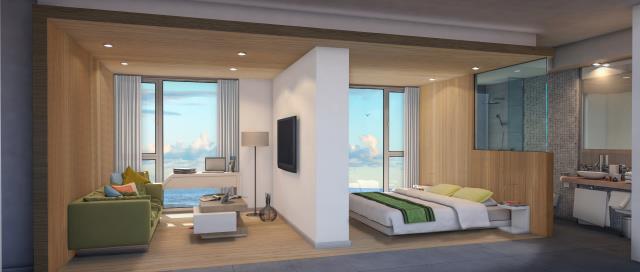 Une chambre de la future enseigne « Seen + »